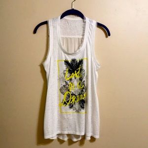 Guess white tank top